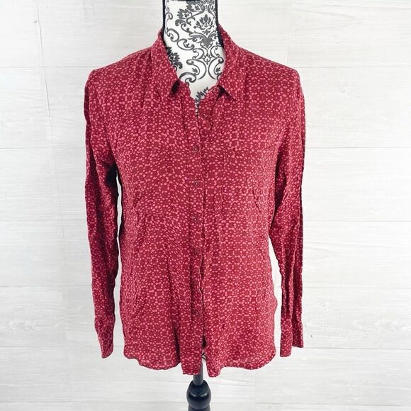 Anthropologie Holding Horses Sammie Printed Button Down Shirt - Picture 4 of 10